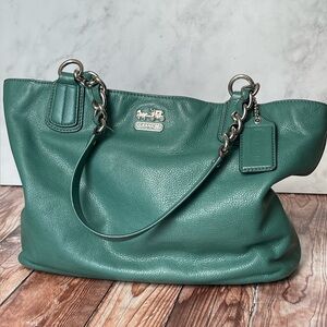 Teal Coach handbag